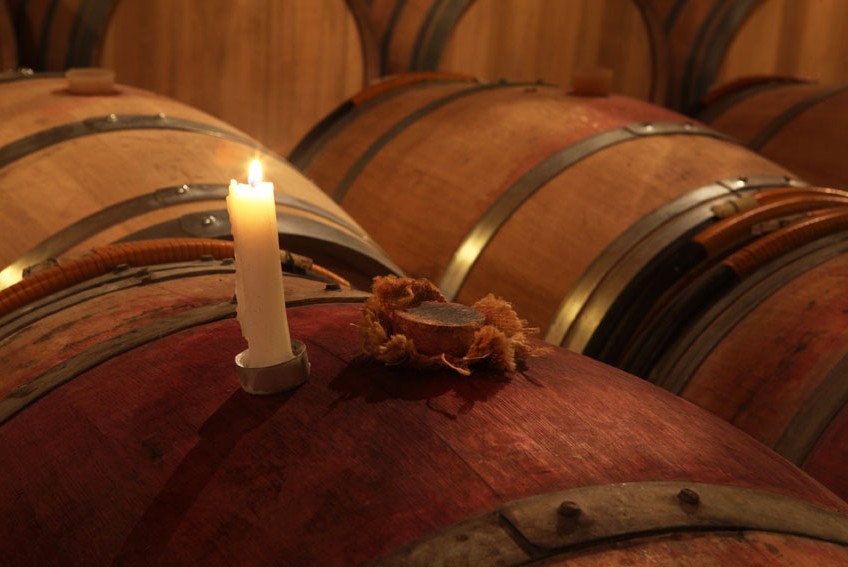 photo de barriques de vins de bordeaux