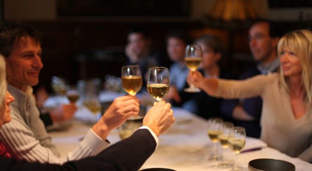 wine lovers tasting wines